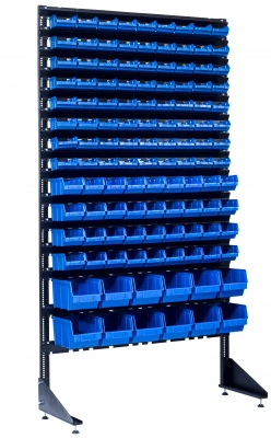 Стеллаж с пластиковыми ящиками 1801-8/4/2 S