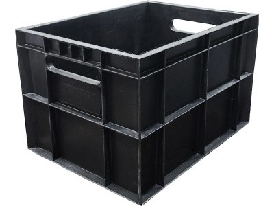 Ящик сплошной 400×300×260 мм, объем 25 л., арт.: 303, чёрный, код: 00408