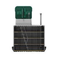 Пластиковый погреб Rostok 8000 стандартная комплектация, отделка из строганной доски