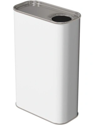 Канистра металл 1л. прямоугольная, высокая, с отверстием под берикап 32мм, арт. КМ-1б без берикапа высокая 32мм, код: 28815