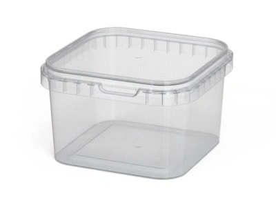 Ведро пластиковое 0,85 литра с крышкой, арт. ВПк 0,85м, код: 13934