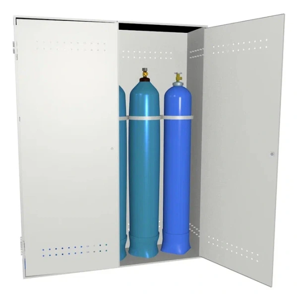 Шкаф под 6 баллонов 1800x1040x600 мм Светло-серый