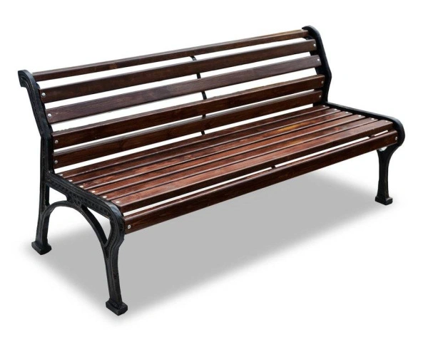 Скамейка чугунная «Ретро стиль» без подлокотников 2,0 м (2 опоры)
