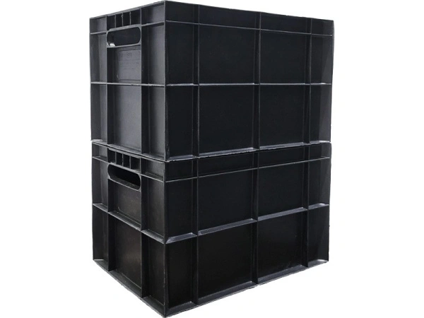 Ящик сплошной 400×300×260 мм, объем 25 л., арт.: 303, чёрный, код: 00408