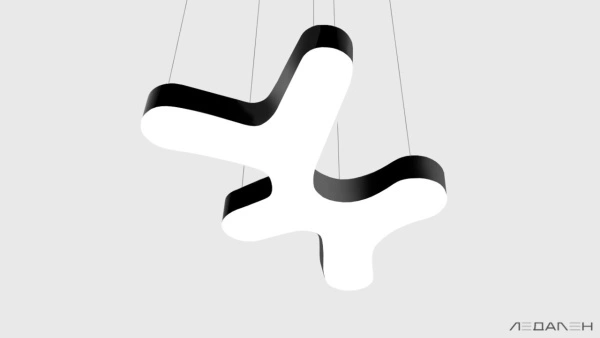 Светильник облако CLOUD S1900 6000K 145W, корпус черный