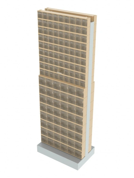 Стойка бежевая двусторонняя напольная Стелла-техник 406-09-08-00-B