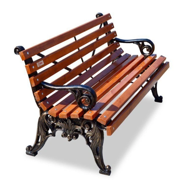 Скамейка чугунная «Белые ночи» с подлокотниками 1,5 м