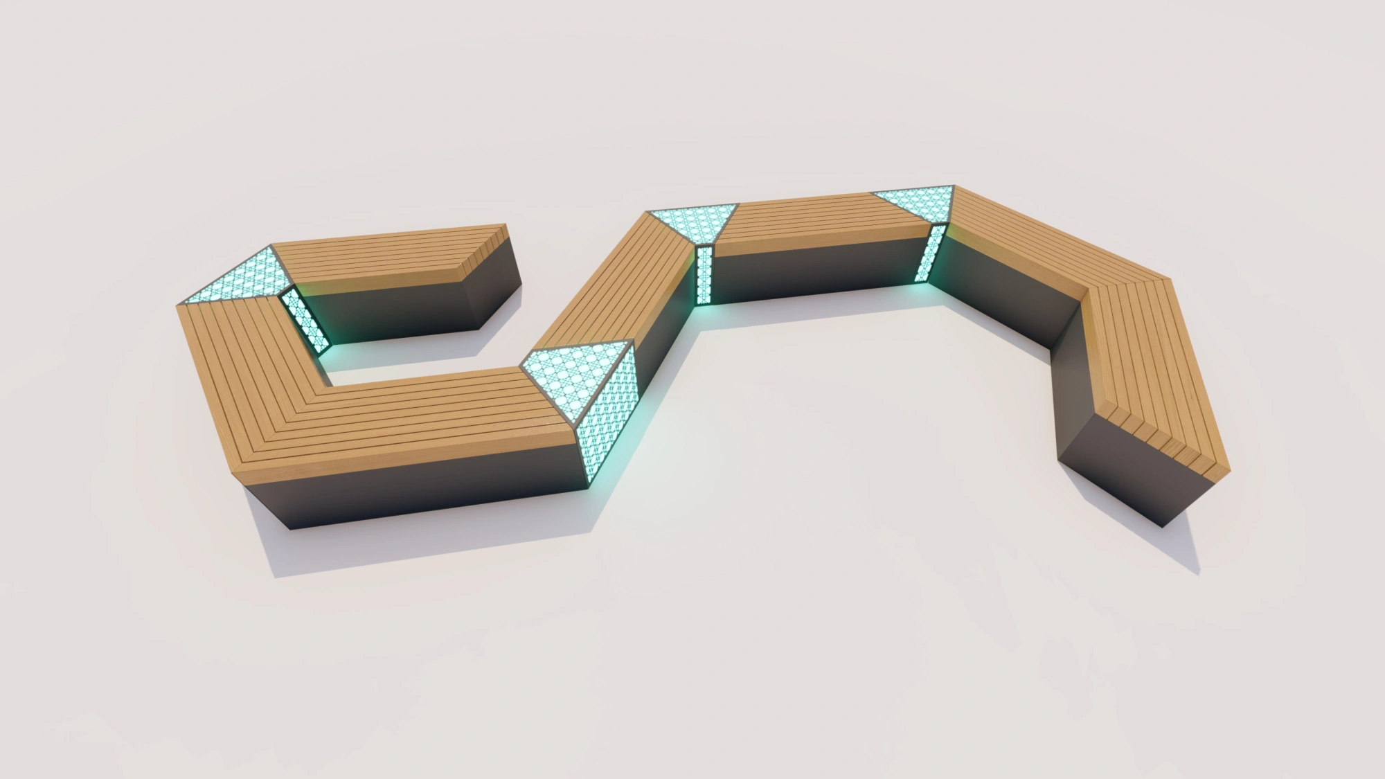 Модульная скамейка «Ребус»