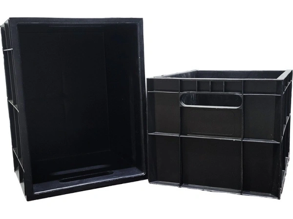 Ящик сплошной 400×300×260 мм, объем 25 л., арт.: 303, чёрный, код: 00408